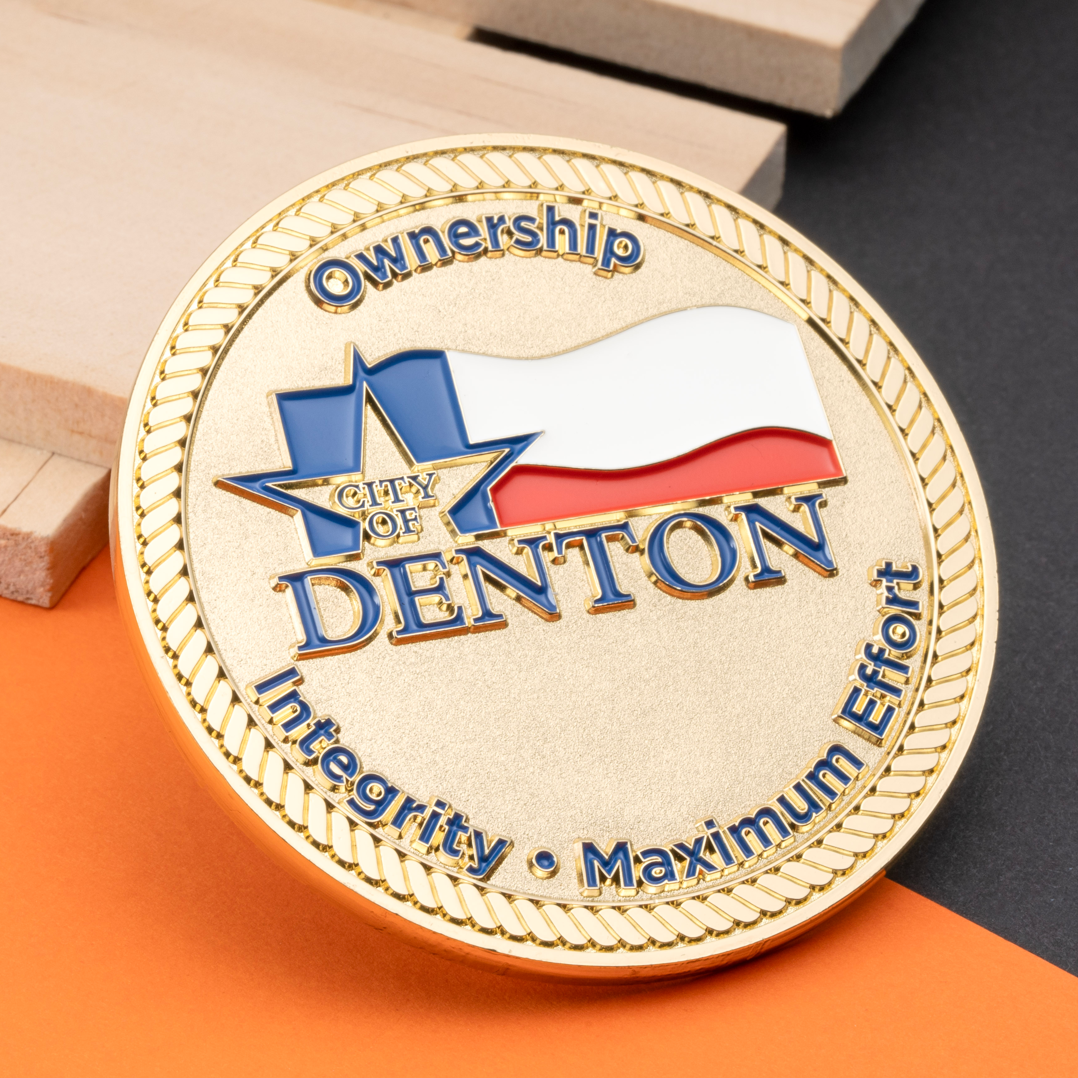 Soft Enamel On One Side - Challenge Coins