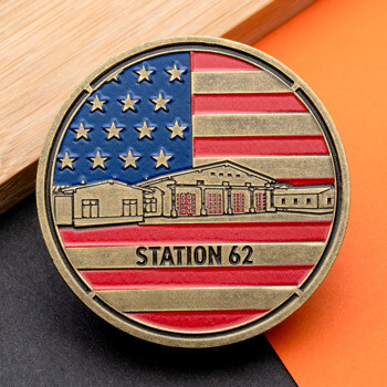 Made in USA - Die Struck with Color - Challenge Coins